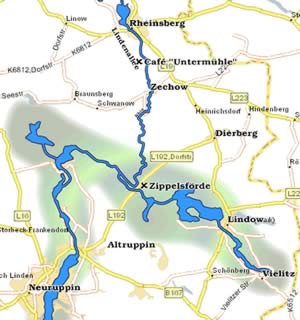 Tour: Ruppiner Schweiz: BergerTours Rheinsberg - Bootsverleih